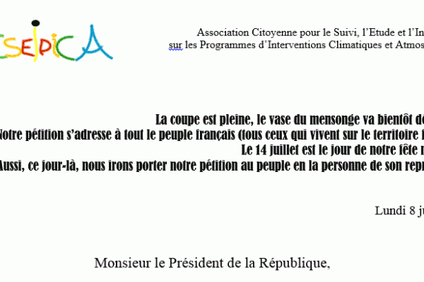 lettre Président 8 juin15