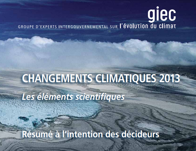 "Si la SRM prenait fin pour une quelconque raison, on peut affirmer, avec un degré de confiance élevé, que la température moyenne de la surface du globe augmenterait très rapidement" GIEC 2013